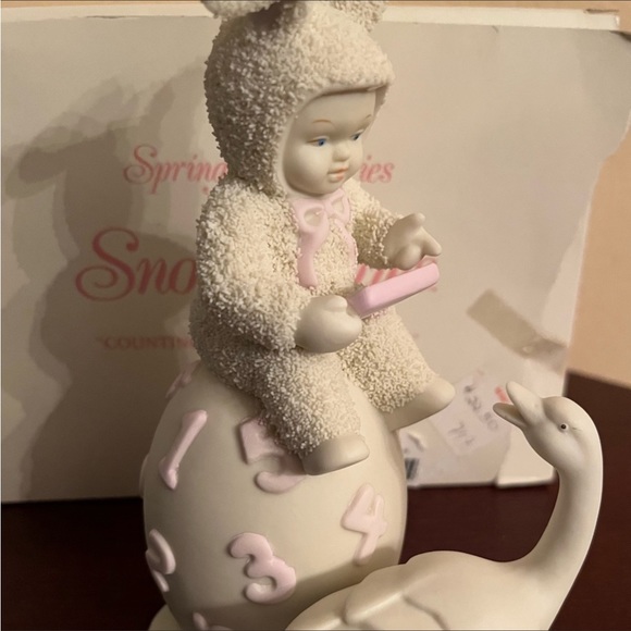 797. NIB DEPARTMENT 56 SNOWBUNNIES COUNTING THE DAYS TIL EASTER 1997 - Picture 3 of 6